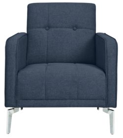 HOME Fabric Chair in a Box - Denim Blue.